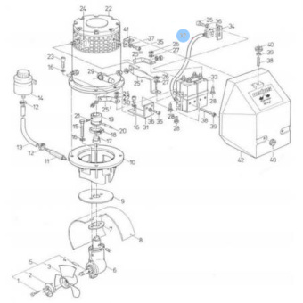 Vetus BP803 - Wiring loom for BOW 80/130/220 kg