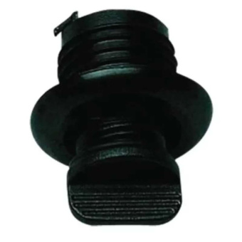 Nuova Rade 43469 - Drain Socket W/Captive Plug, Round Ø40mm, Black