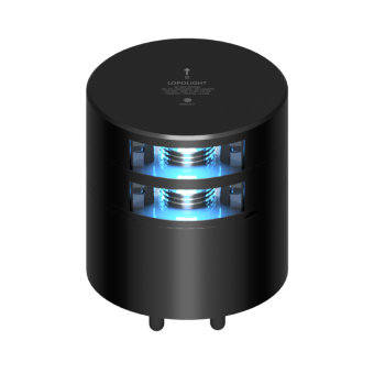Lopolight 301-140ST-B-RPM-CD - Navigation Light 60° Blue Steering, Double Dimmable via RPM Control, Black