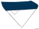 Osculati 46.901.33 - 2-Arch Bimini Top Navy Blue 175/185 cm