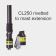 Clamcleat CL250 The Gap Closer 6:1 Downhaul Cleat for 3–5 mm Rope, Aluminium & Nylon