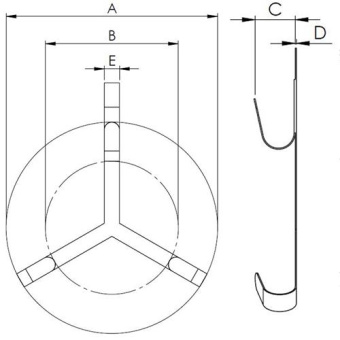 Hollex Rescue Buoy Holder 700mm