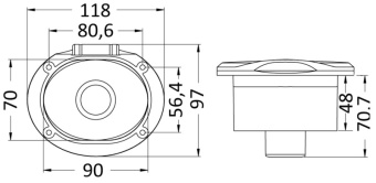 Osculati 15.305.31 - Elissa Deck Shower Keji II Shower Stainless Steel Hose 4m