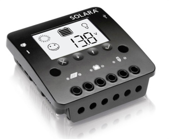 Solara 66P035002 - Charge Controller, 12/24V, 20A, LCD Display SR350LCD