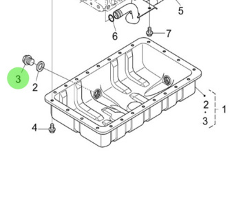 Nanni Diesel 970307907 - Oil Drain Plug for Oil Sump and Oil Pan Assemblies