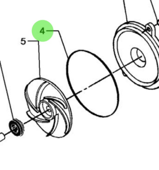 Bukh 560K1119 - O-Ring for DV36 and DV48 Circulation Pumps