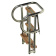 Stainless Steel Platform Ladder - 4 Wooden Steps