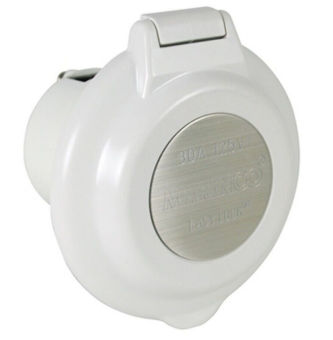 Marinco 304EL-B - Inlet Plastic Round 230V 16A