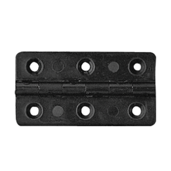 Nuova Rade 16674 - Polyamide Plastic Hinge, Rectangular Black, 40x75mm, 230°