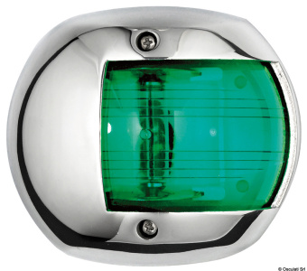 Osculati 11.447.02 - Classic 20 LED navigation light - 112.5° right Stainless Steel cover