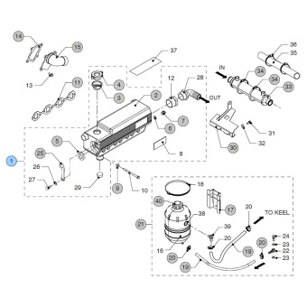 Vetus STM9881 - Keelcool Manifold M4.55 M4.56