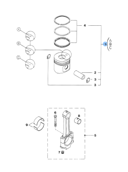 Vetus VD20630 - Piston A Complete DT4.29