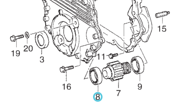 Northern Lights 87103-76004-71 - Bearing, Pump Drive Gear, No. 1