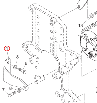 Northern Lights R500608 - Bracket, Alternator Support 