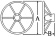 Allpa 3-Spoke Wheel 'Model 15' Stainless Steel With Mahogany Rim, Ø350mm, Depth 40mm