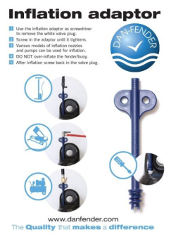 Dan-Fender Inflatable Adapter + Valve Set Of 10