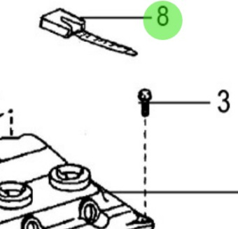Nanni Diesel 970314080 - Wiring Harness Clamp for T4 Series Engines