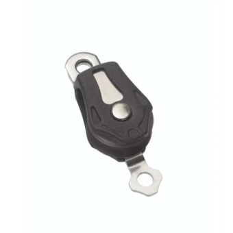 Barton N10160 – Single Cheek Block Size 0 20mm, Ball Bearing, Ø20mm Sheave, Max Rope 6mm