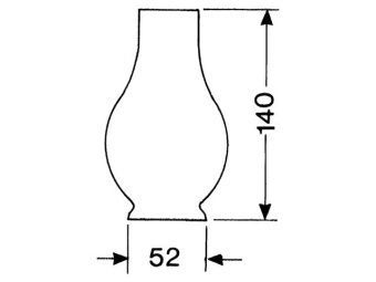 DHR Lamp Glass 1 Ligne 140mm