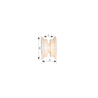 Sa.Fe. Spare Roller 33X70 mm