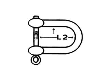Talamex Galvanized Eye Bolt D-Shackle 13mm (25 pcs)