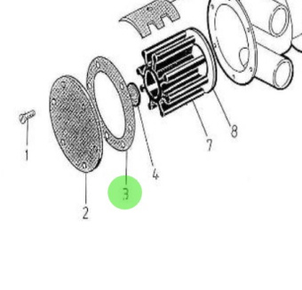 Nanni Diesel 970301670 - Gasket for Maintenance Kit and Sea Water Pump Assemblies