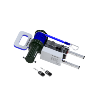 Hurley H3O+ XL Davit w/Electrical Winch Black