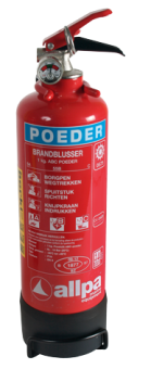 Allpa Dry Powder Extuinguisher 1kg, Ø85mm, H=350mm (Fire Class A+B+C)