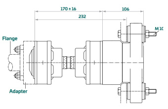 Aquadrive CVB15.10 – Moduline B10 Anti-Vibration CV Shaft System