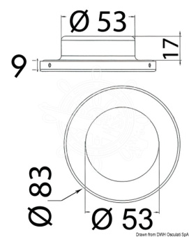 Osculati 13.445.01 - Montsarrat Spot Light On Heavy Duty Setodiodes, 12/24V, Mirror Polishing