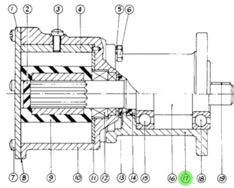 Jabsco 11797 - Bearing Housing