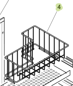 Isotherm SGC00336AA – Metal Basket for Small Drawer DR55FF Freezer