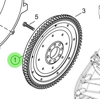 Steyr 2177734-1 - Flywheel Assembly for Steyr MO Series Engines