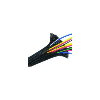 Black Polyester Braided Sleeving 20 mm 50 m