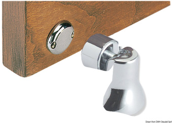 Osculati 38.155.00 - Chromed Brass Magnetic Swivelling Doorstop