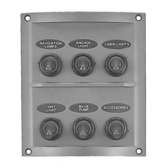 Plastimo 175532 - Plastic Waterproof Panel 6-way Switch