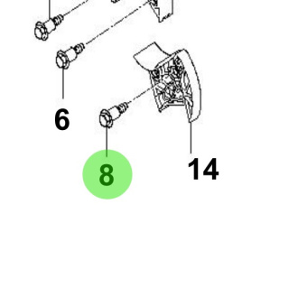 Bukh 24338-3A000 - Chain Tensioner Bolt for S270J Engines