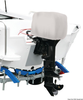 Osculati 46.537.05 - Oceansouth Grey Cover 60-100HP 2/4-Stroke Outboard