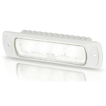 Hella Sea Hawk-R LED 9-33V Recessed - Spotlight, White Light, White Housing