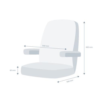 Pörtner Helm Seat Dakota / Blue Fabric