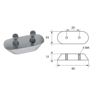 Bukh PRO L8150802 - Anode F/HONDA EngineS