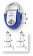 Wichard 16614 - Toe Rail Pad Eye Asymmetric 40 mm