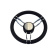 Gussi Italia 3TNO3571SX Tino Steering Wheel - Black - 6 Chrome Spokes - Ø350 mm