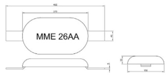 MME Hull/Rudder Anode Aluminium MME26AA
