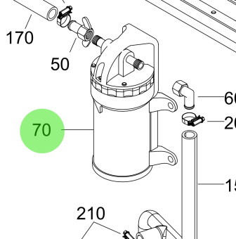Steyr 500071 - Impeller Pump Assembly for SE266E40v1 Engines