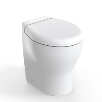 Tecma T-C2G024NW/S02C00 - 24V Elegance 2G Cut Marine Toilet  Standard White Thermosetting Soft Close Solenoid Valve