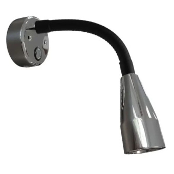 Casolux Mary Flex Touch Dim Black Leather Wall Light