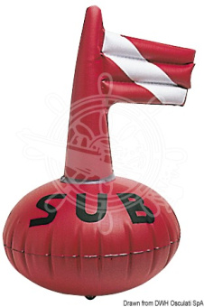 Osculati 33.166.01 - Mini Inflatable Diver Signal Buoy 38 x 50 cm