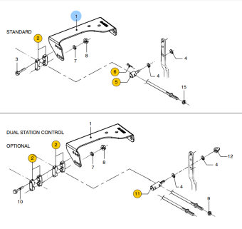 Vetus 08-01322 - Throttle Support