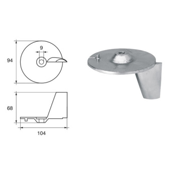 Bukh PRO L8150801 - Anode F/HONDA EngineS